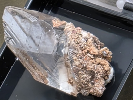 Seleniet hourglass, Bermejillo Mexico