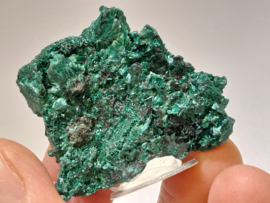 Malachiet ruw cluster/zijde malachiet, Congo