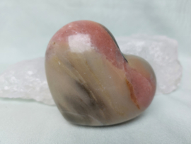 Roze chalcedoon hart