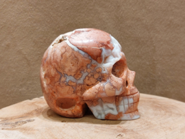 Roze chalcedoon human skull