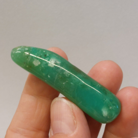 Chrysopraas knuffelsteen/staaf