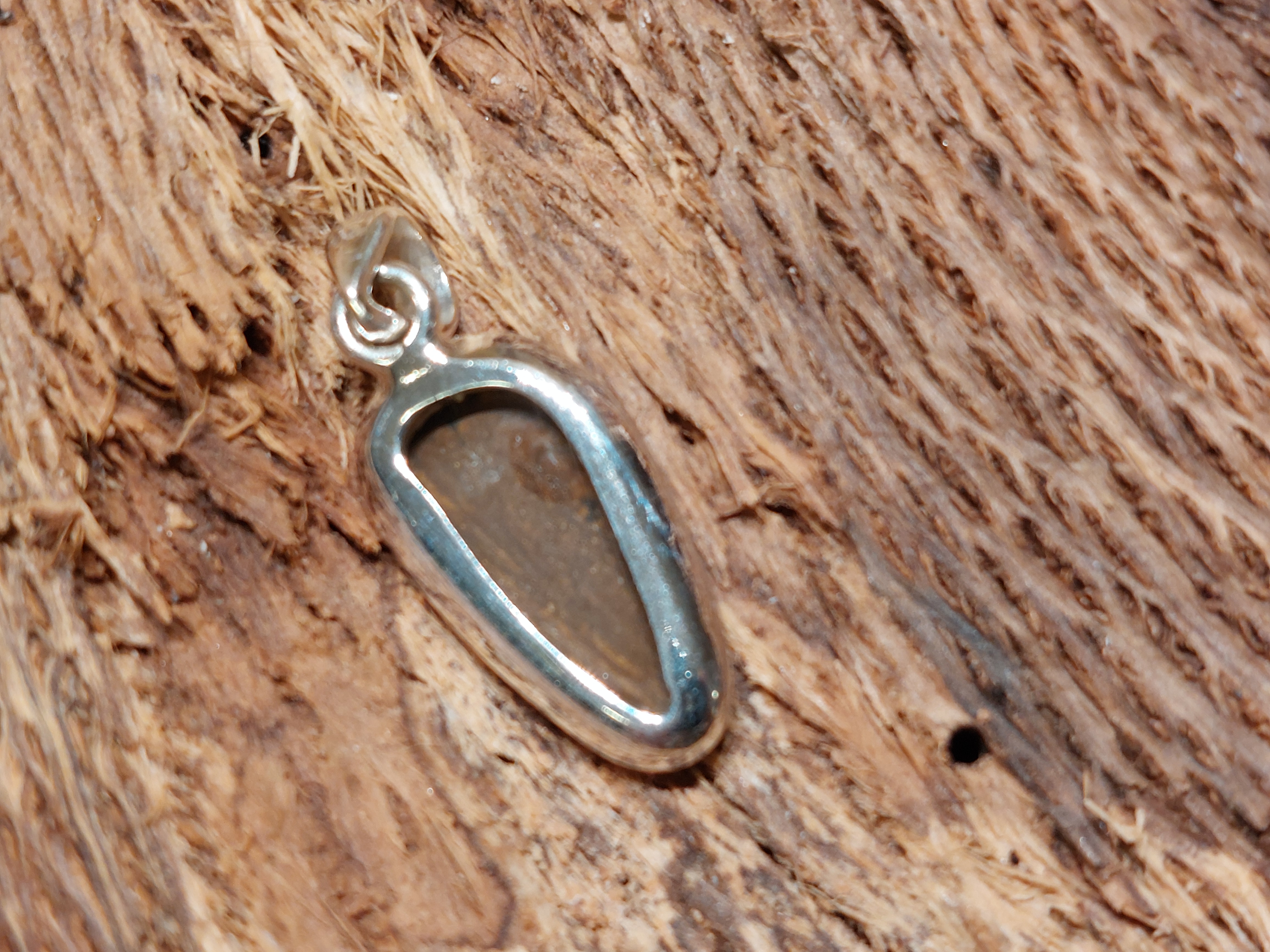 Ethiopisch of welo opaal (doublet) hanger in zilver