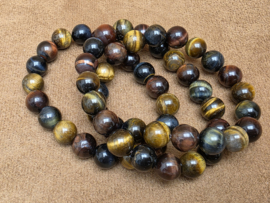 Tijgeroog/valkenoog/kattenoog armband 10 mm