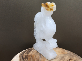 Bergkristal draak full body met limoniet insluitingen