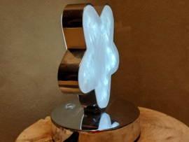 Rozenkwarts lamp stervorm