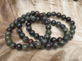 Drakenbloed jaspis armband 8 mm