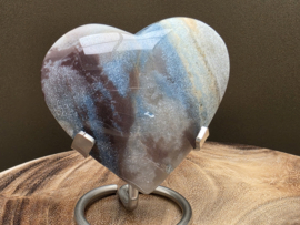 Blauwe paraiba kwarts hart