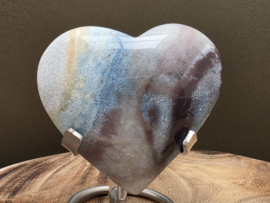 Blauwe paraiba kwarts hart