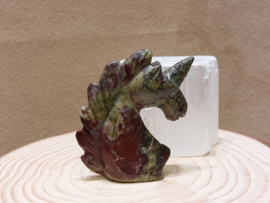 Drakenbloed jaspis eenhoorn
