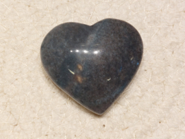 Blauwe paraiba kwarts hart