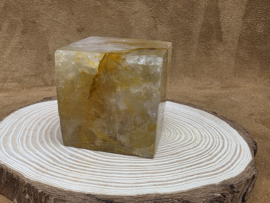 Golden healer of limoniet kwarts kubus
