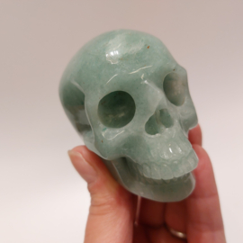 Aventurijn human skull