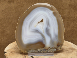 Agaat schijf natuurlijke kleur
