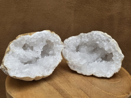 Bergkristal geode set