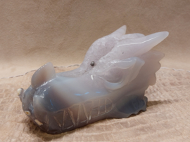 Agaat geode draak