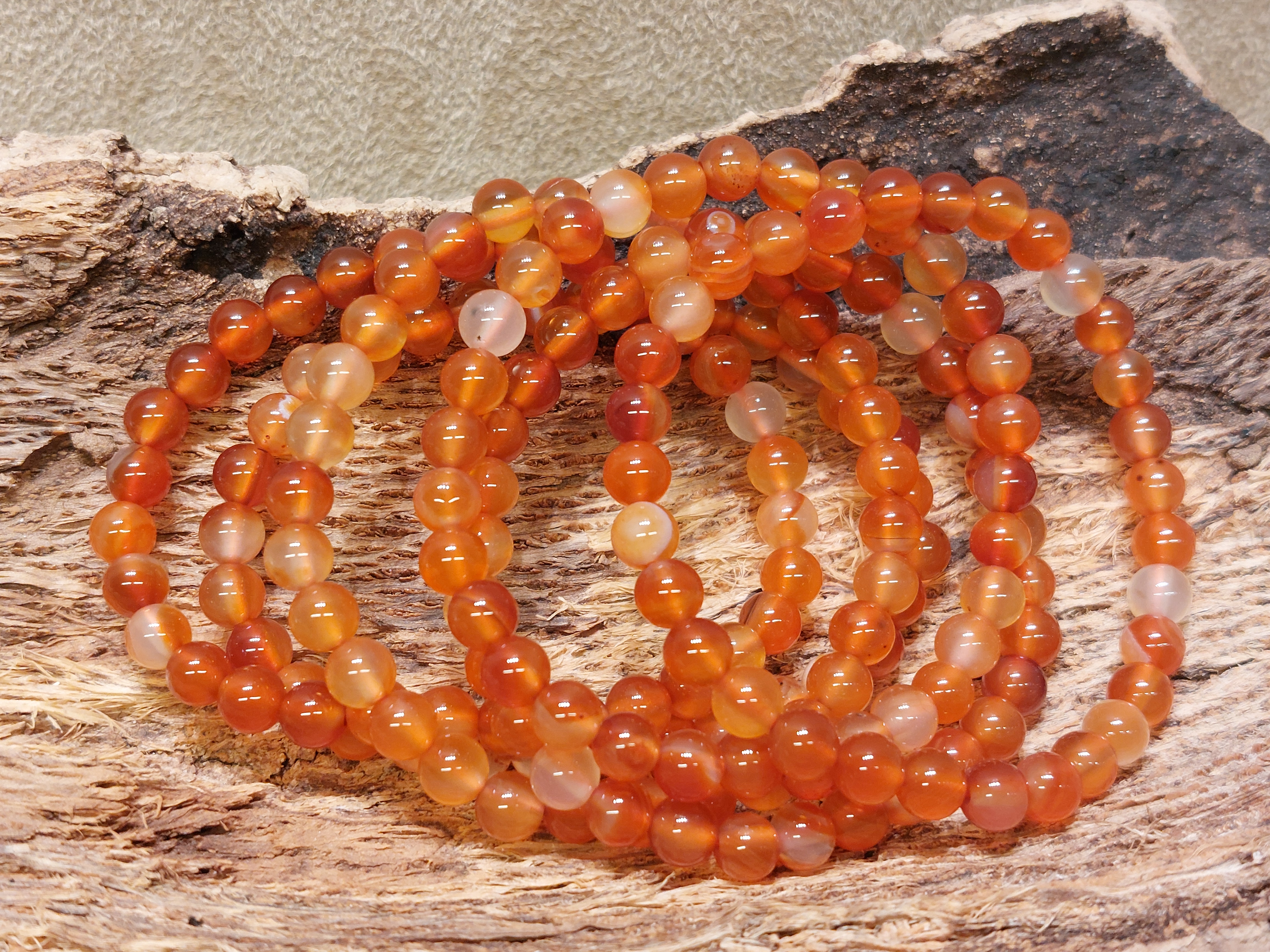 Carneool armband 6mm