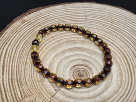 Barnsteen armband facet geslepen