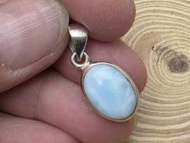 Larimar hanger in zilver
