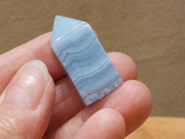 Chalcedoon of blue lace agaat punt