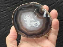 Agaat schijf natuurlijke kleur