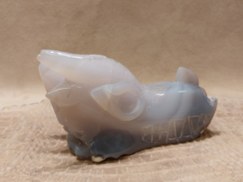 Agaat geode draak