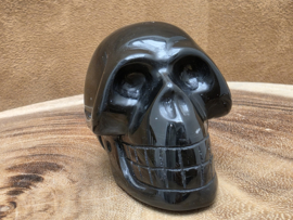 Zwarte obsidiaan human skull