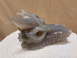 Agaat geode draak