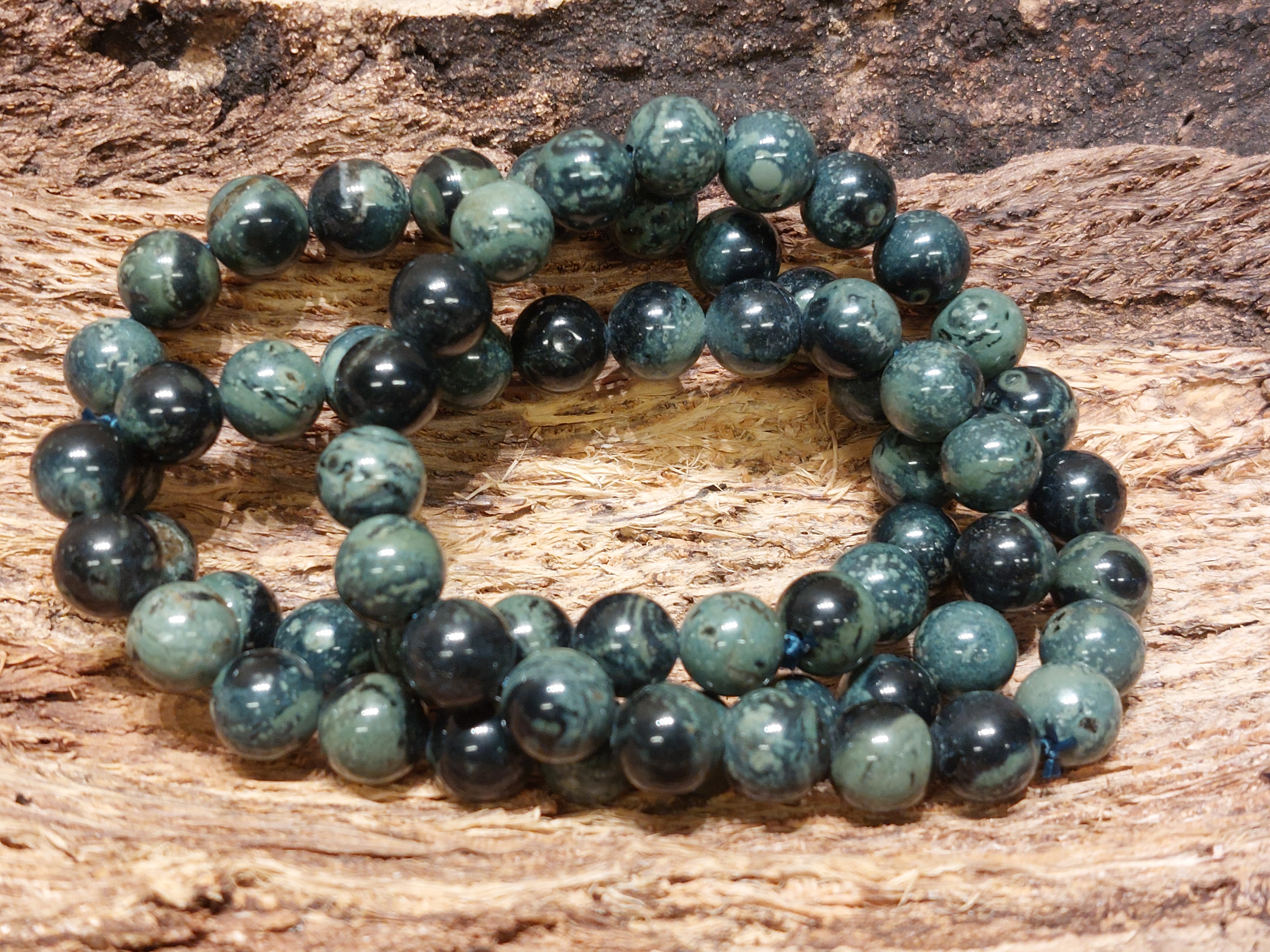 Kambaba jaspis kogel armband 8 mm