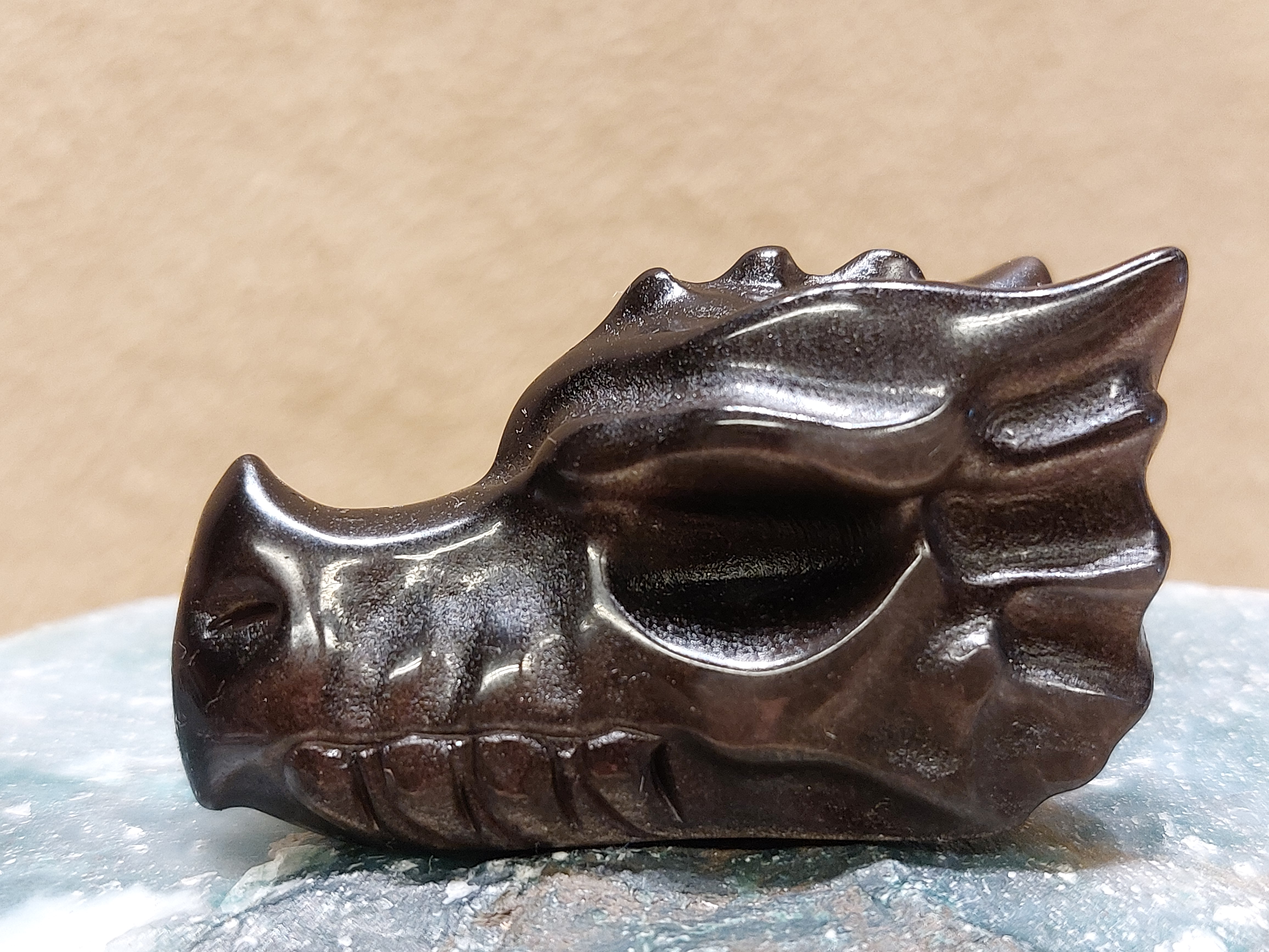 Zilver obsidiaan draak