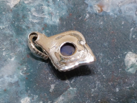 Lapis lazuli hanger in zilver