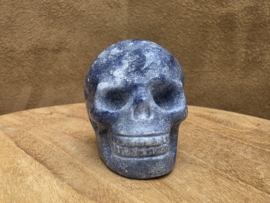 Blauwe kwarts human skull