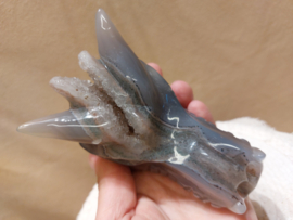 Agaat geode draak