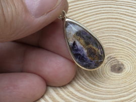 Tiffany stone hanger in zilver