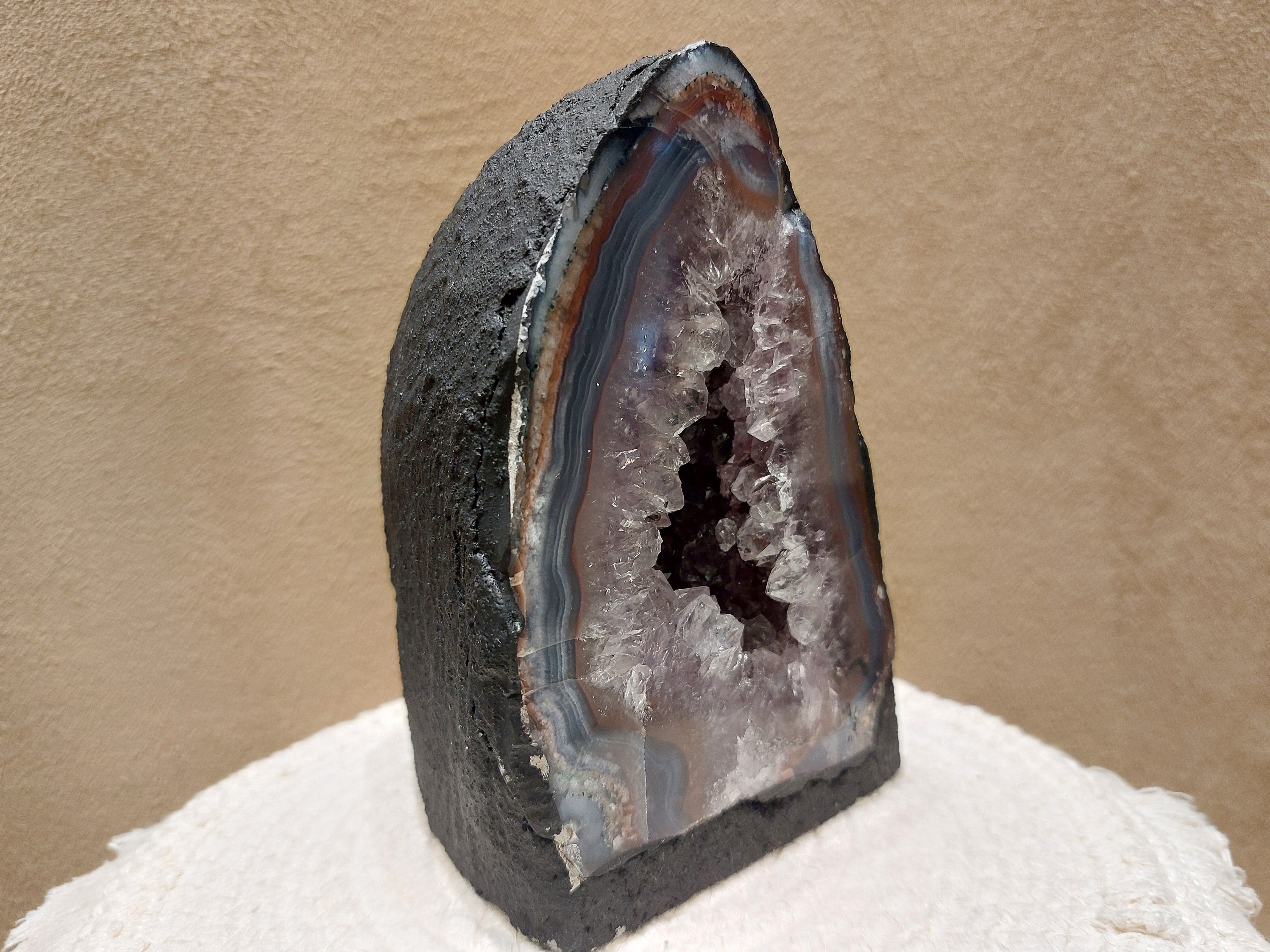 Amethist met agaat geode
