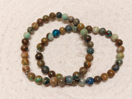 Chrysocolla kogel armband 6 mm