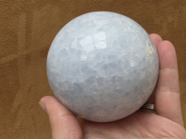 Blauwe calciet bol