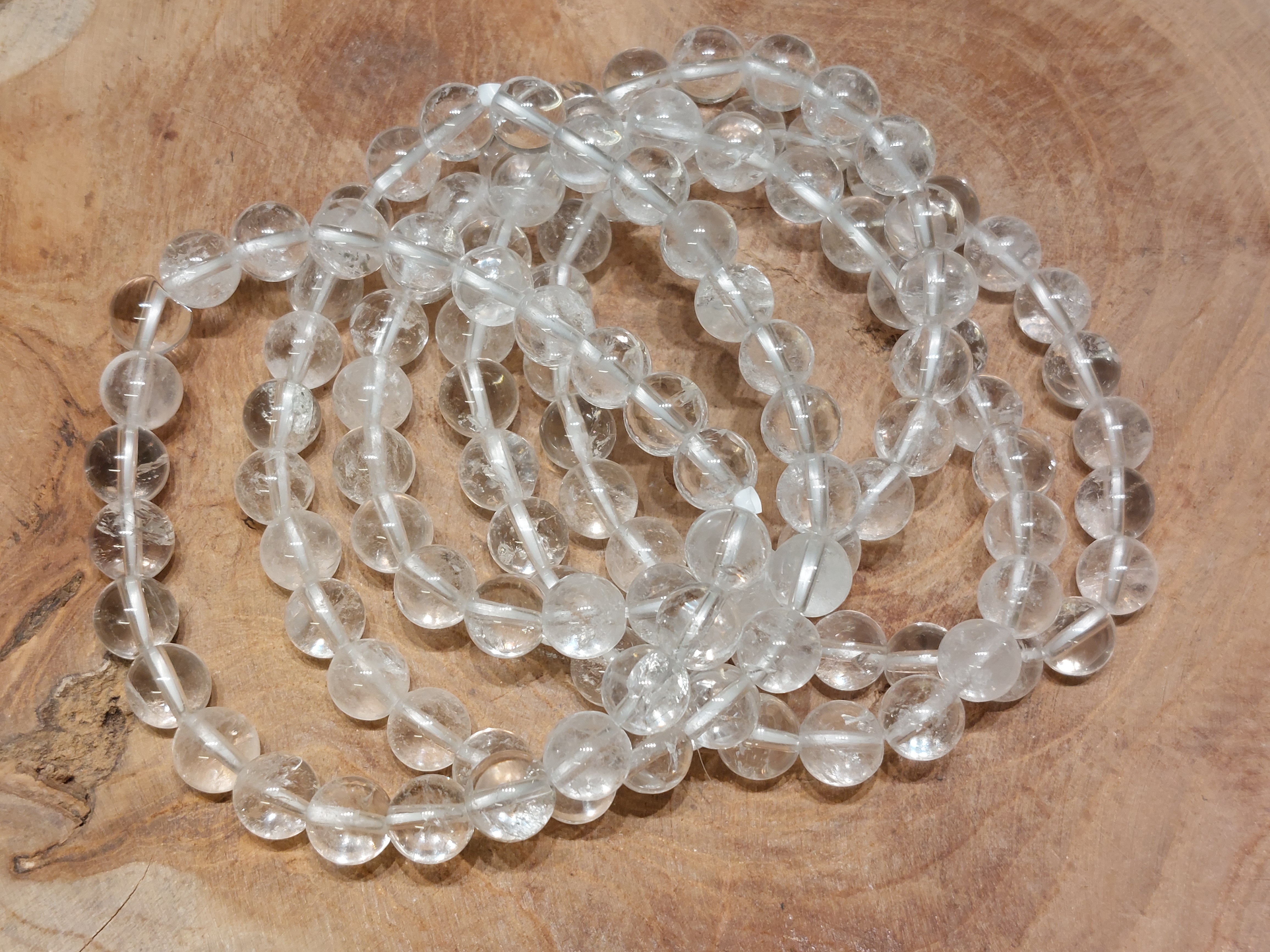 Bergkristal armband 8 mm