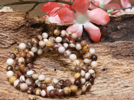 Cappuccino jaspis kogel armband 6 mm
