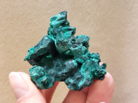 Malachiet ruw cluster/zijde malachiet, Congo