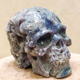 Druif agaat/ grape agaat human skull
