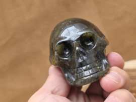 Labradoriet human skull