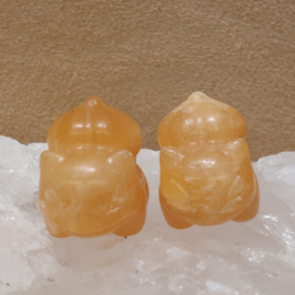 Oranje calciet bulbasaur figuur