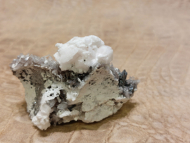 Kwarts met galeniet en mangano calciet, Peru