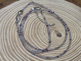 Fluoriet setje, armband met ketting