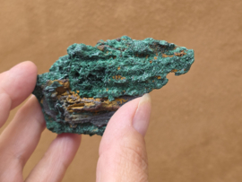 Malachiet ruw cluster/zijde malachiet, Congo