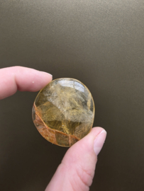 Fluoriet geel platte steen