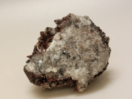 Snow calciet/calciet met aragoniet cluster uit Mexico