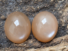 Maansteen cabochons set van 2