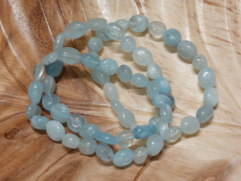 Aquamarijn nugget armband