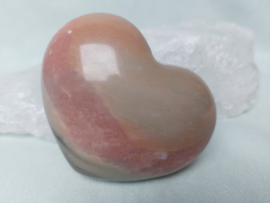 Roze chalcedoon hart